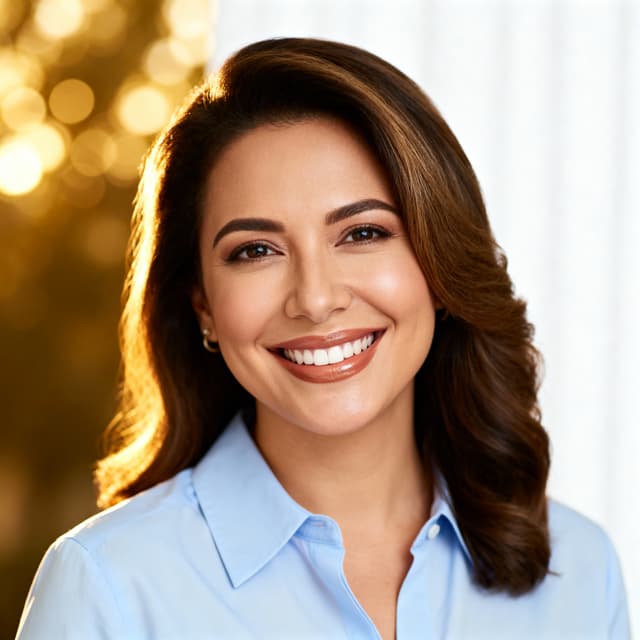 Life coach headshot with inspiring, confident expression