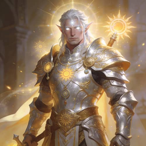 Divine Aasimar Paladin: Champion of Lathander