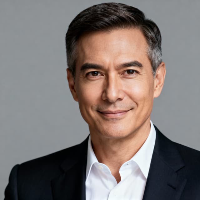 CEO headshot with confident, authoritative presence