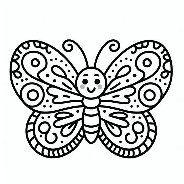 Black and white coloring book page with clean line art, detailed illustrations designed for coloring activities, simple to complex patterns with clear outlines, educational and entertaining design suitable for all ages