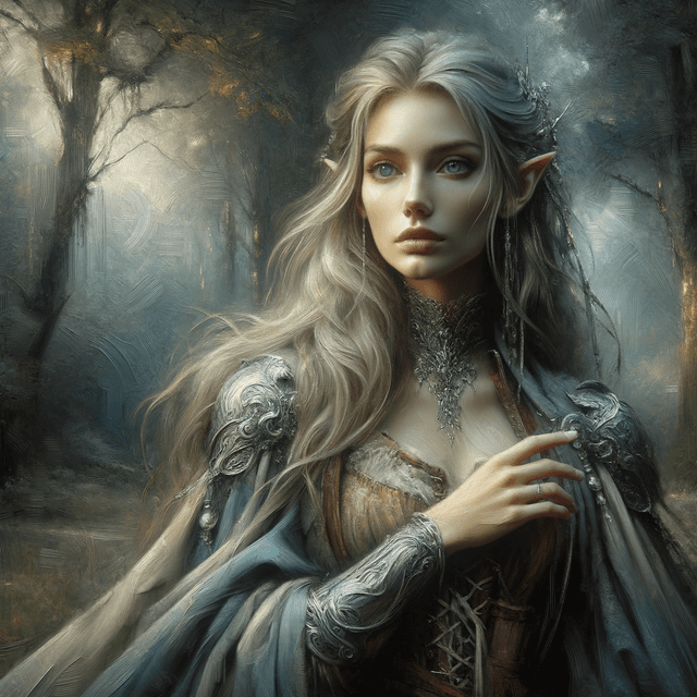 Dungeons & Dragons character art with detailed fantasy RPG styling, heroic adventurer design with medieval armor or robes, dramatic lighting and rich colors reminiscent of classic fantasy illustration, epic character portrait perfect for tabletop gaming and storytelling